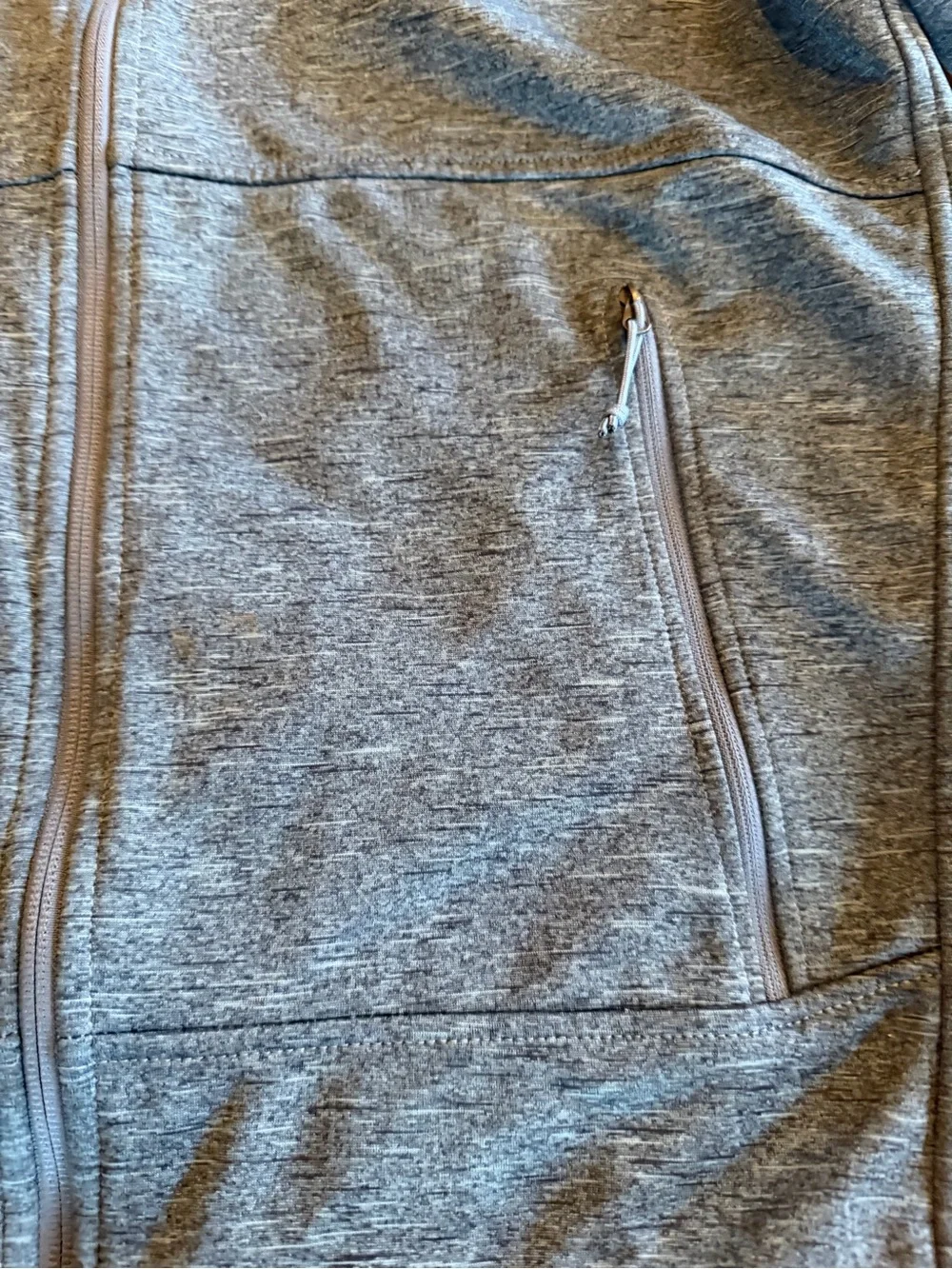 The North Face Full Zipper Front Gray Lightweight Jacket Mens Size Large